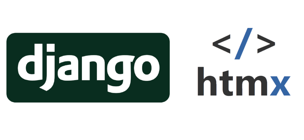 The 'Django' and the 'htmx' logo beside each other.